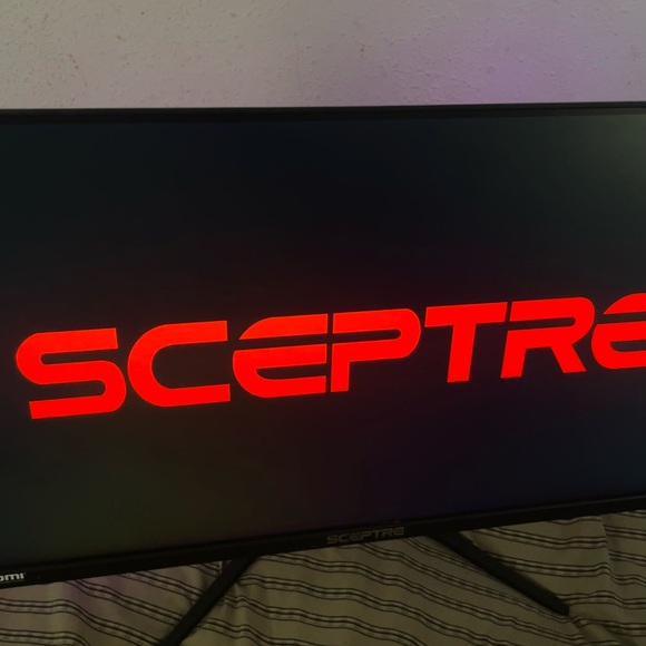 Sceptre Monitor with Red Logo